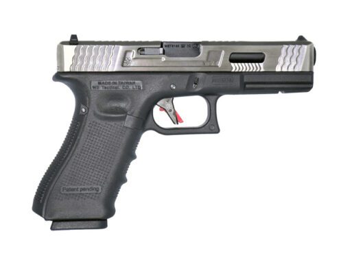 PISTOLA AIRSOFT WE G17 T7 GBB - PRETA