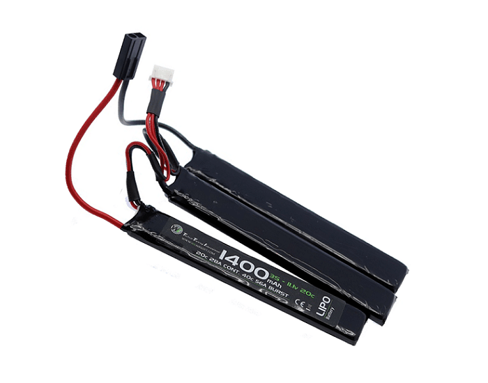 Bateria Airsoft WE LIPO 11.1 1400mah 15c Airsofts Brasil