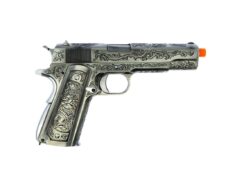 Pistola de Airsoft WE GBB PT 1911 Pattern Filigree - Prata