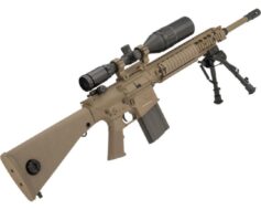 Rifle de Airsoft DMR Ares AEG SR25 M110 Com EFCS - Tan