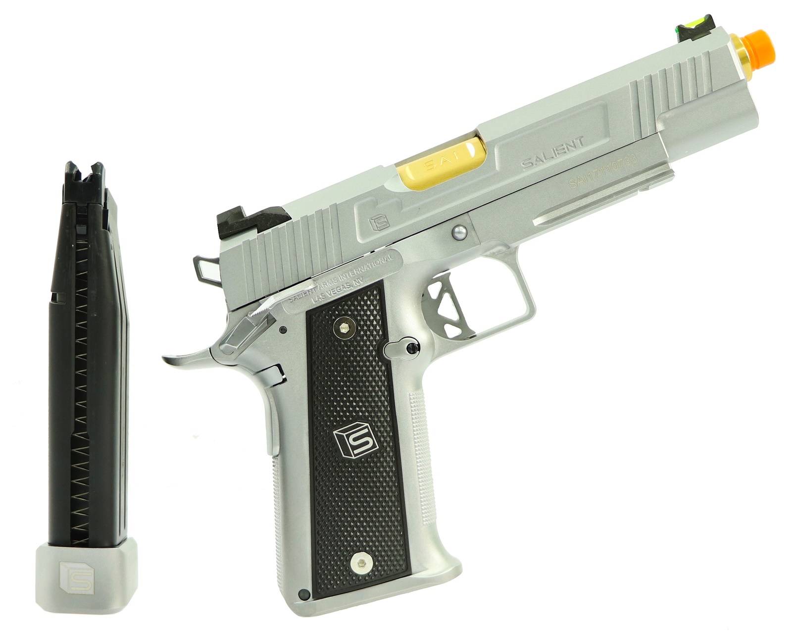 Airsoft Pistola Aw/salient Arms Ds 5.1 Aluminium Gbb Blue