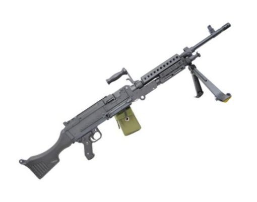 Metralhadora Airsoft S&T Armament M240 AEG - Preta