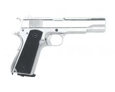 Pistola Krown Land KL-1911 4.5mm CO2 - Prata