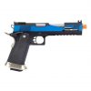 Pistola de airsoft We Hi-Capa 6 polegadas T-Rex Competition GBB Full Metal - Azul