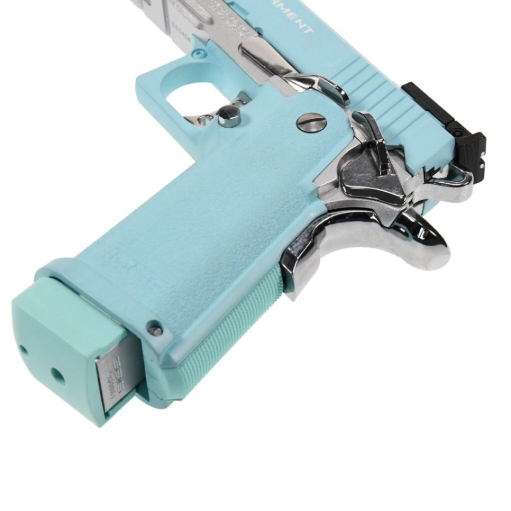 Pistola de Airsoft G&G GPM1911 Macaron Blue a Gás Blowback
