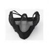 Mascara de Airsoft TMC Protection V2 Strike Metal Mesh - Preto