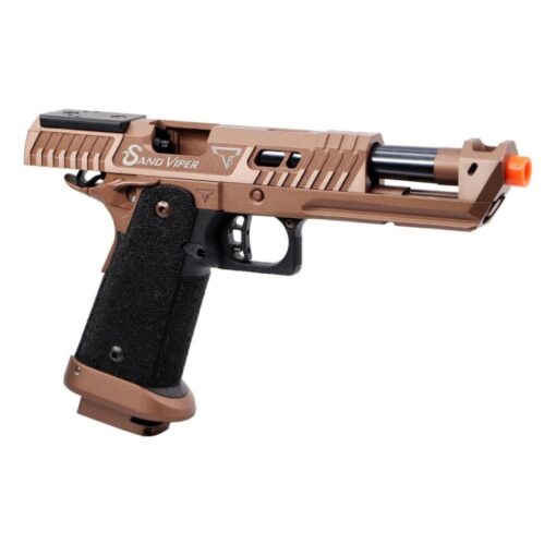 Pistola de Airsoft Army Armament GBB TTI JW4 Sand Viper Hi-Capa 6mm - Coyote Bronze