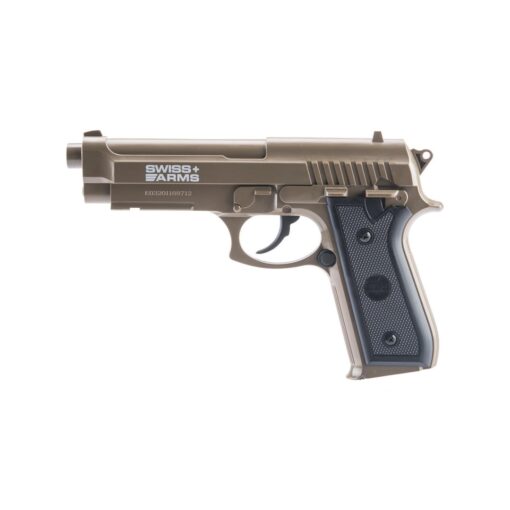 Pistola de Pressão SA92 PT92 4.5mm Gás CO2 Slide Fixo - Swiss Arms 