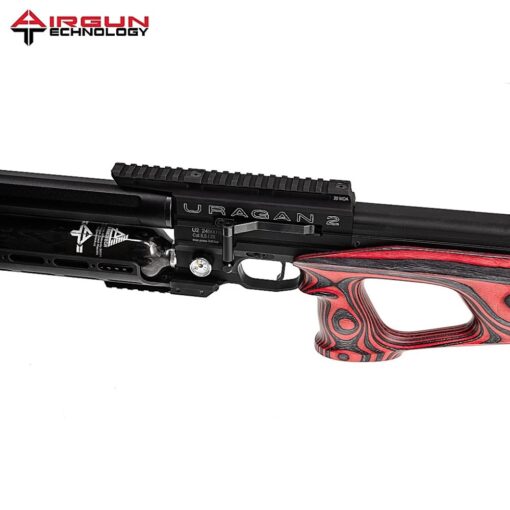 CARABINA DE PRESSÃO AIRGUN TECHNOLOGY URAGAN 2 700 PCP RED LAMINATE BULLPUP 