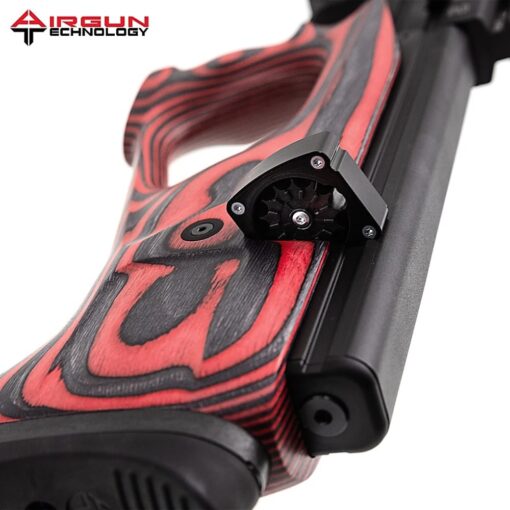 CARABINA DE PRESSÃO AIRGUN TECHNOLOGY URAGAN 2 700 PCP RED LAMINATE BULLPUP 