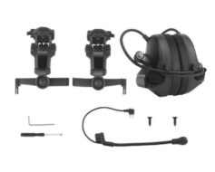 Fone de ouvido Headset Wosport C5 Tactical - Preto