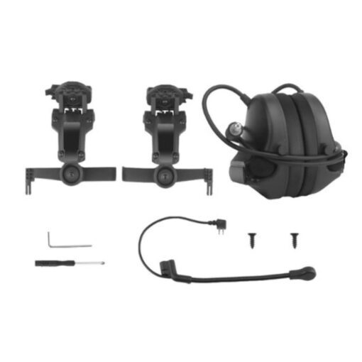 Fone de ouvido Headset Wosport C5 Tactical - Preto