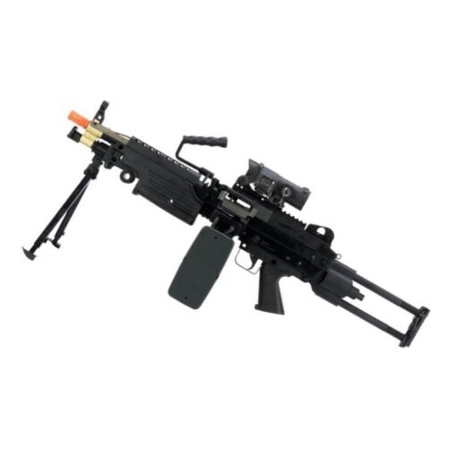 Suporte Airsoft FN Herstal A&K Cybergun AEG M249 - Preto