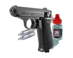 Pistola Airgun Umarex Walther PPK/S CO2 4.5mm - Combo